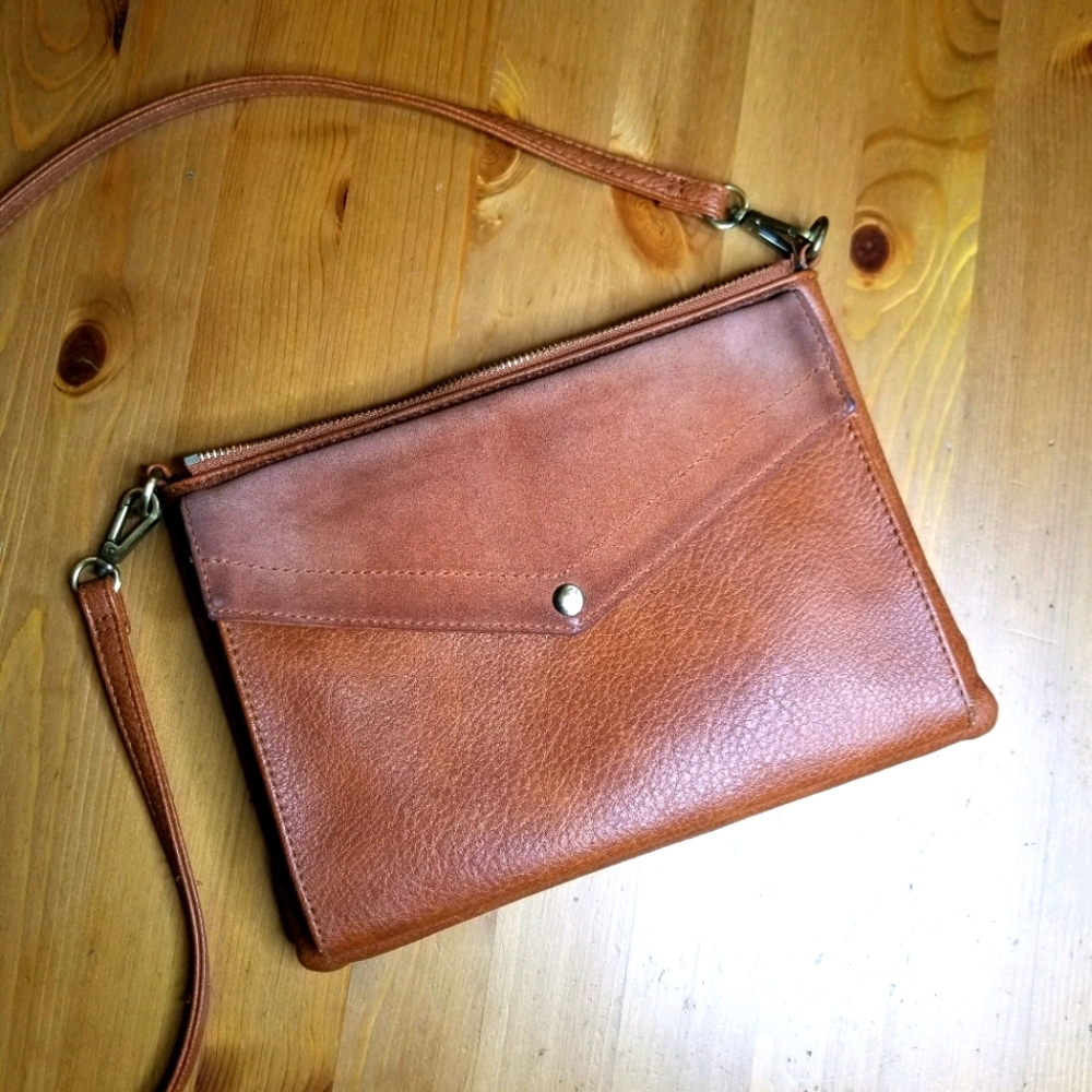 Leather Compact Crossbody Bag!